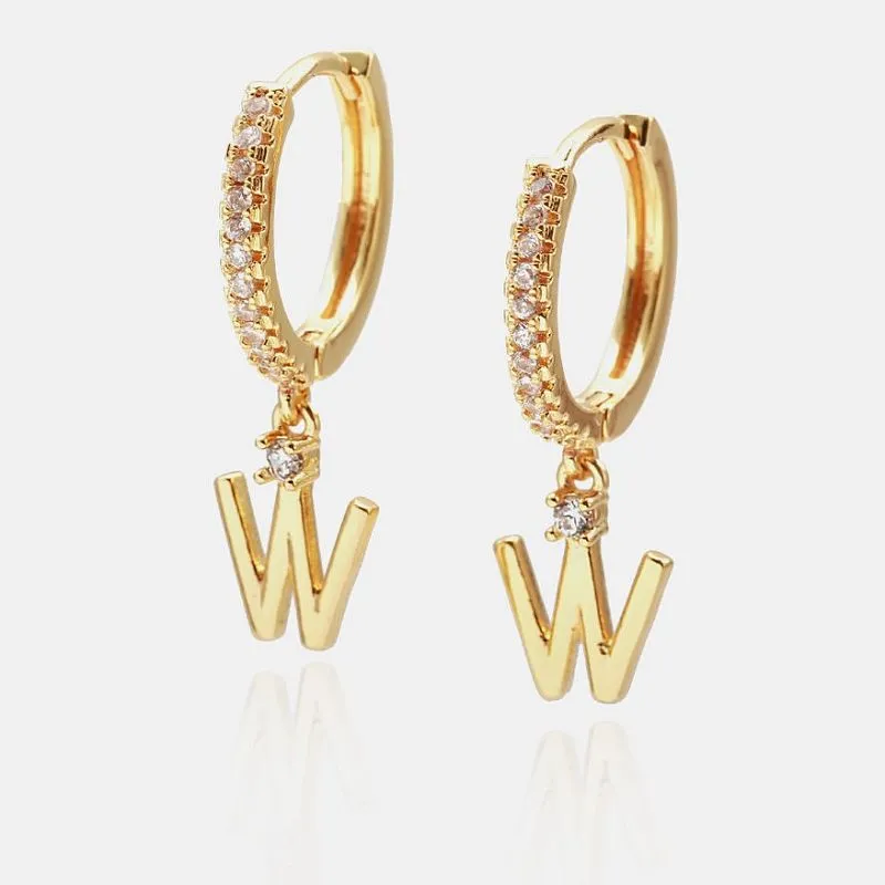 Dangle W pradinis auskaras