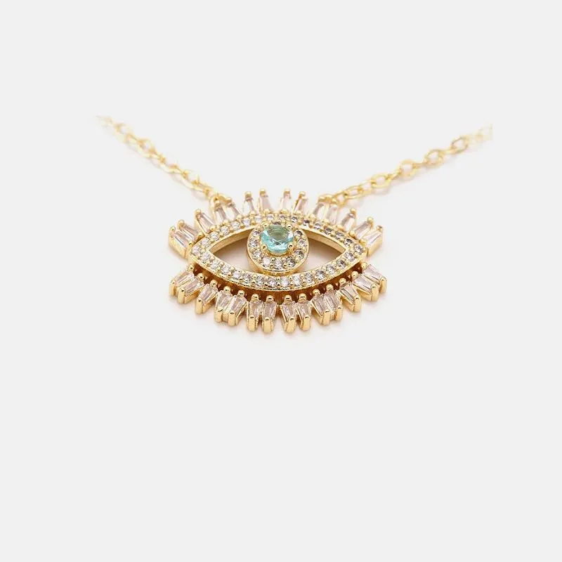 Stiklinis pakabukas Evil Eye