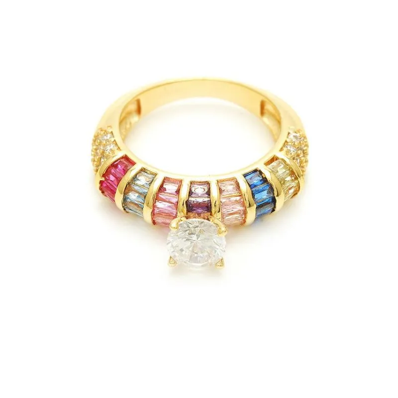 Sumaišykite cirkonio moterišką žiedų dizainą