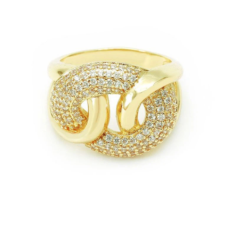 Pave Cz sidabrinis žiedas moterims