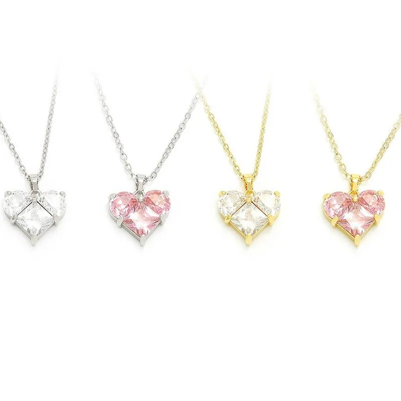 Romantiškas paauksuotas širdies pakabukas