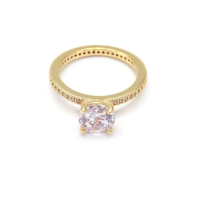 Sidabrinis baltas Cz vestuvinis žiedas