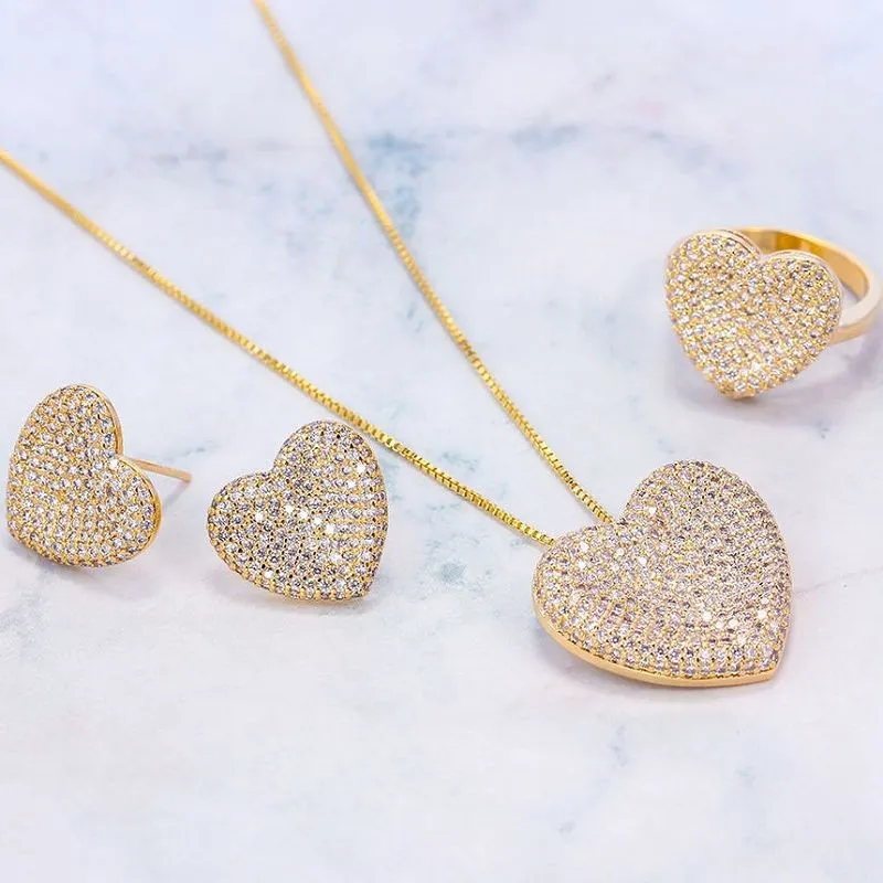 Moterys Love Heart papuošalų rinkinys
