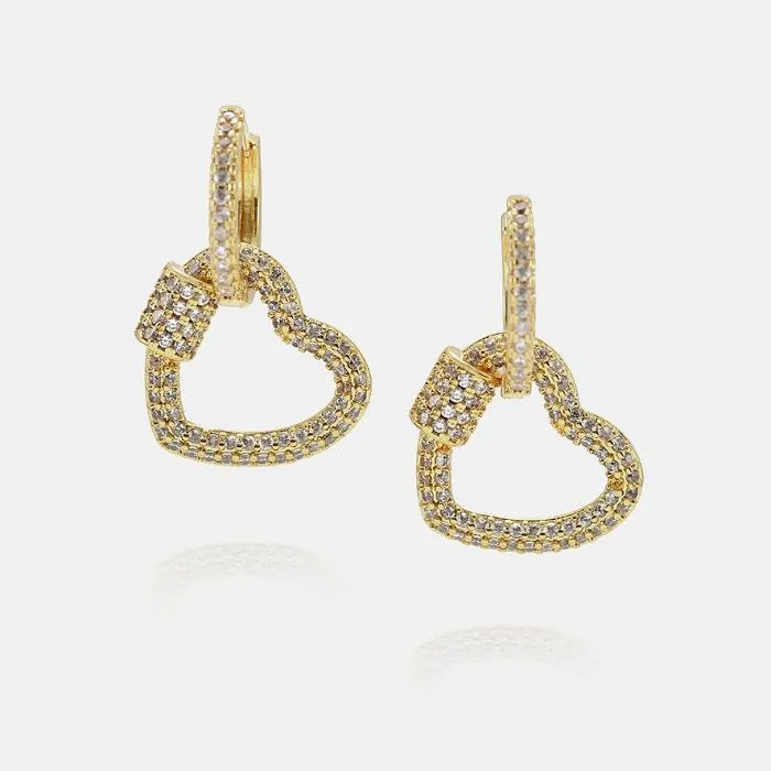 Moteriškas naujo dizaino širdies auskaras