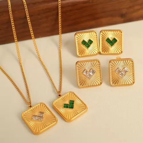 Kaklo papuošalų auskarų rinkinys